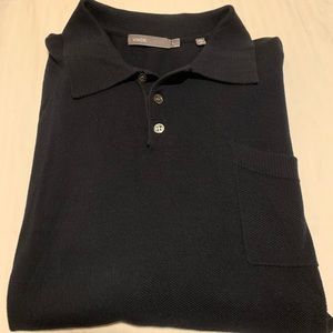 Vince navy crew neck knit cotton sweater